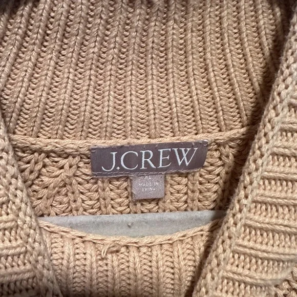 JCrew Relaxed Rollneck Sweater Light Brown - Size XL - Picture 6 of 7